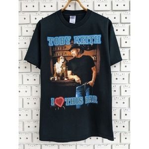 Vintage 90S Toby Keith I Love This Bar Country Music Singer Tshirt